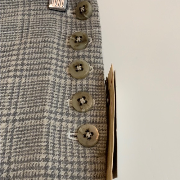 Anthropologie grey and cream plaid trousers - Picture 2 of 12